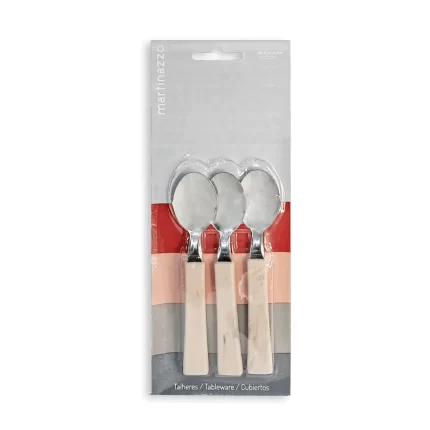 BLISTER X3 CUCHARA DE TE MARMOLADO ESENCIA BEIGE