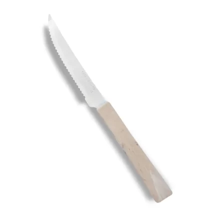 cuchillo de cocina beige mango plastico decorado marmol esencia martinazzo