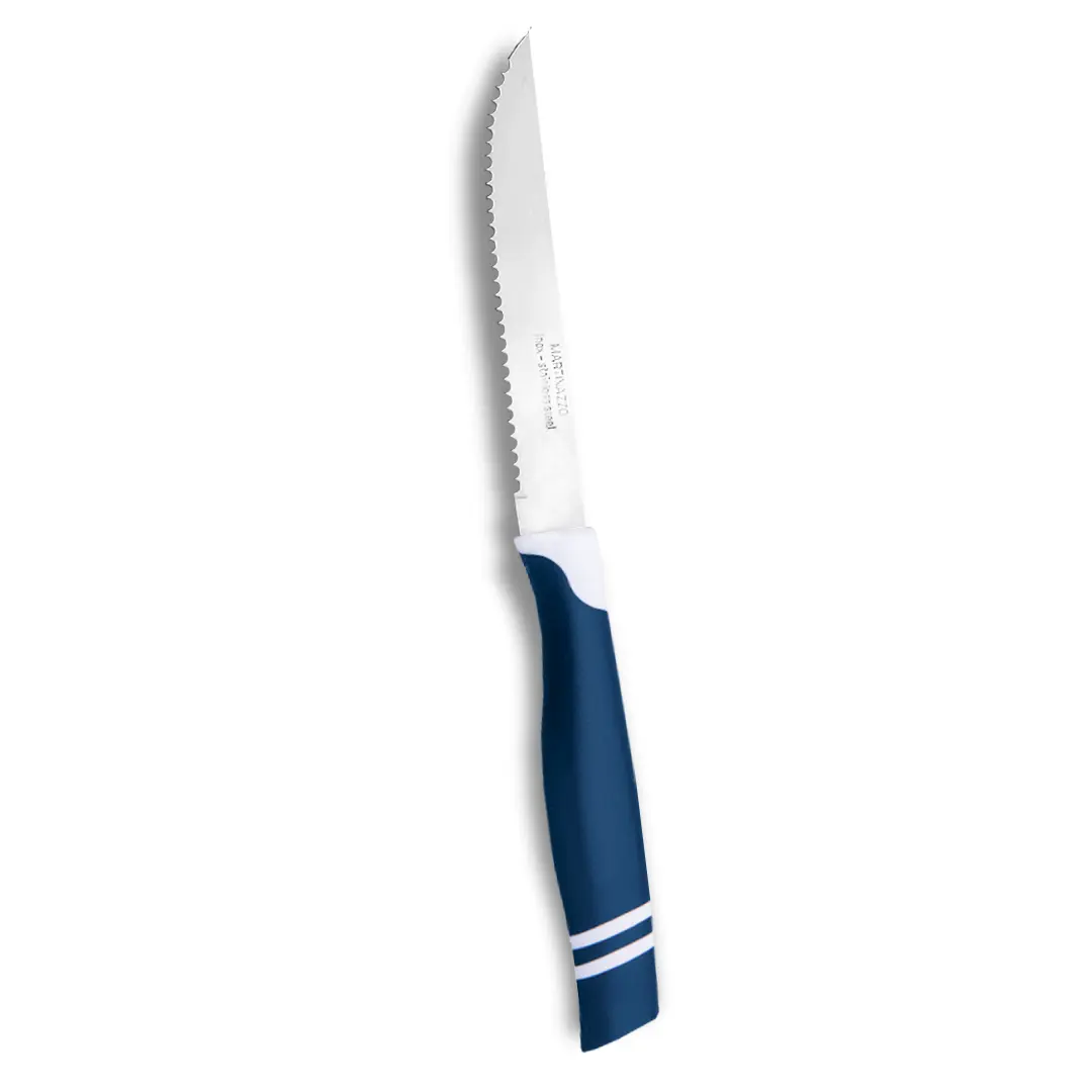 CUCHILLO TROPICAL cuchillo azul y blanco mango plastico martinazzo tropical
